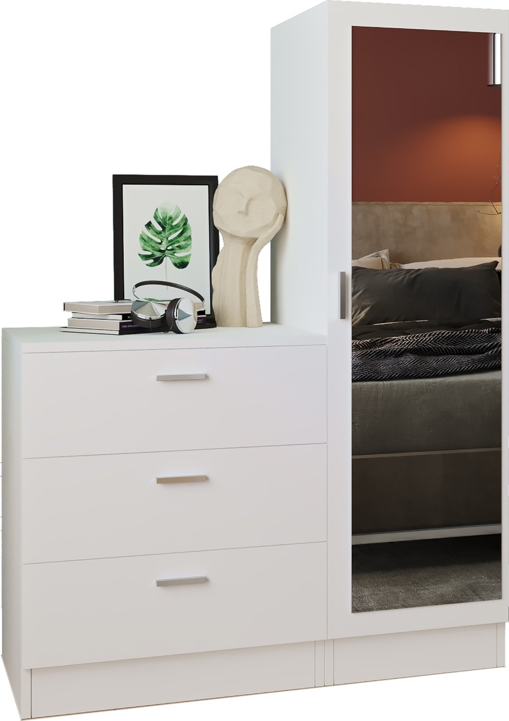 Cecilia skap og kommode - Hvit