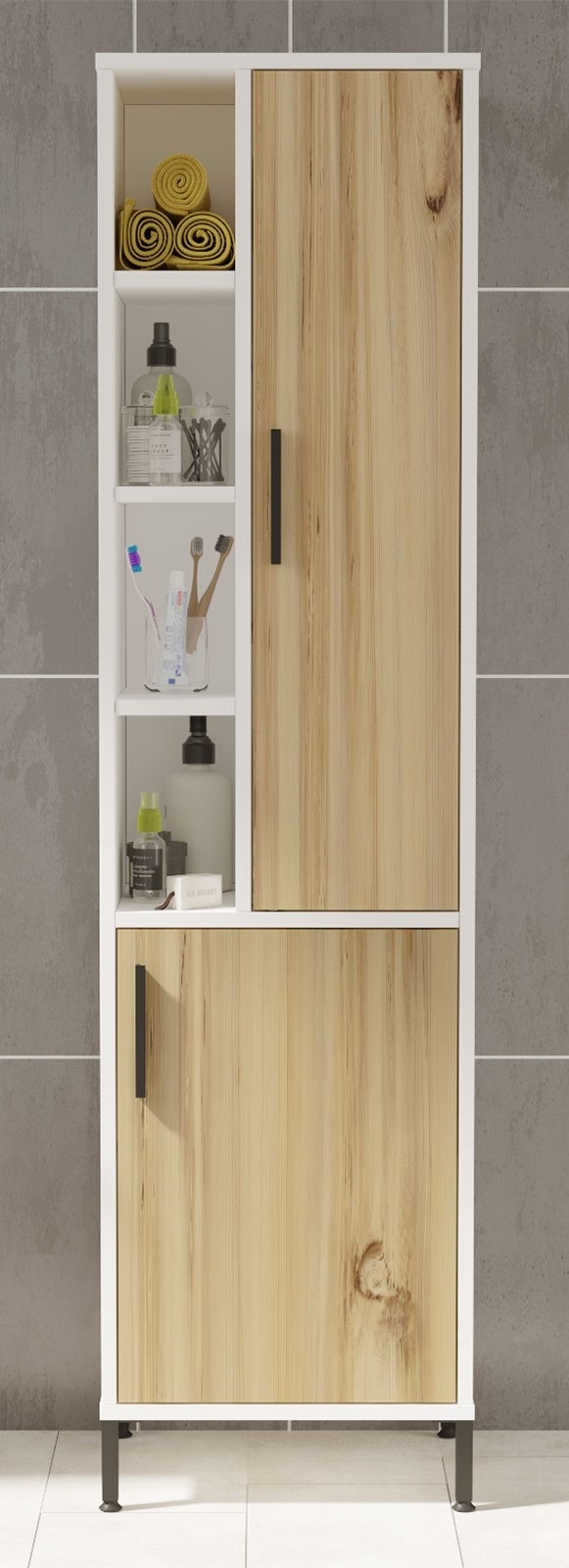 Vitale skap 2 - Valnøtt/hvit Vitale skap 2 - Valnøtt/hvit