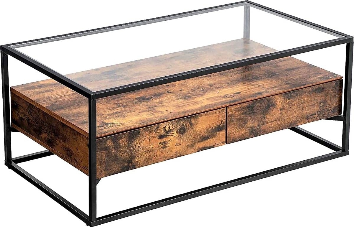 Eddie salongbord 106 x 57 cm - Brun/svart Eddie salongbord 106 x 57 cm - Brun/svart