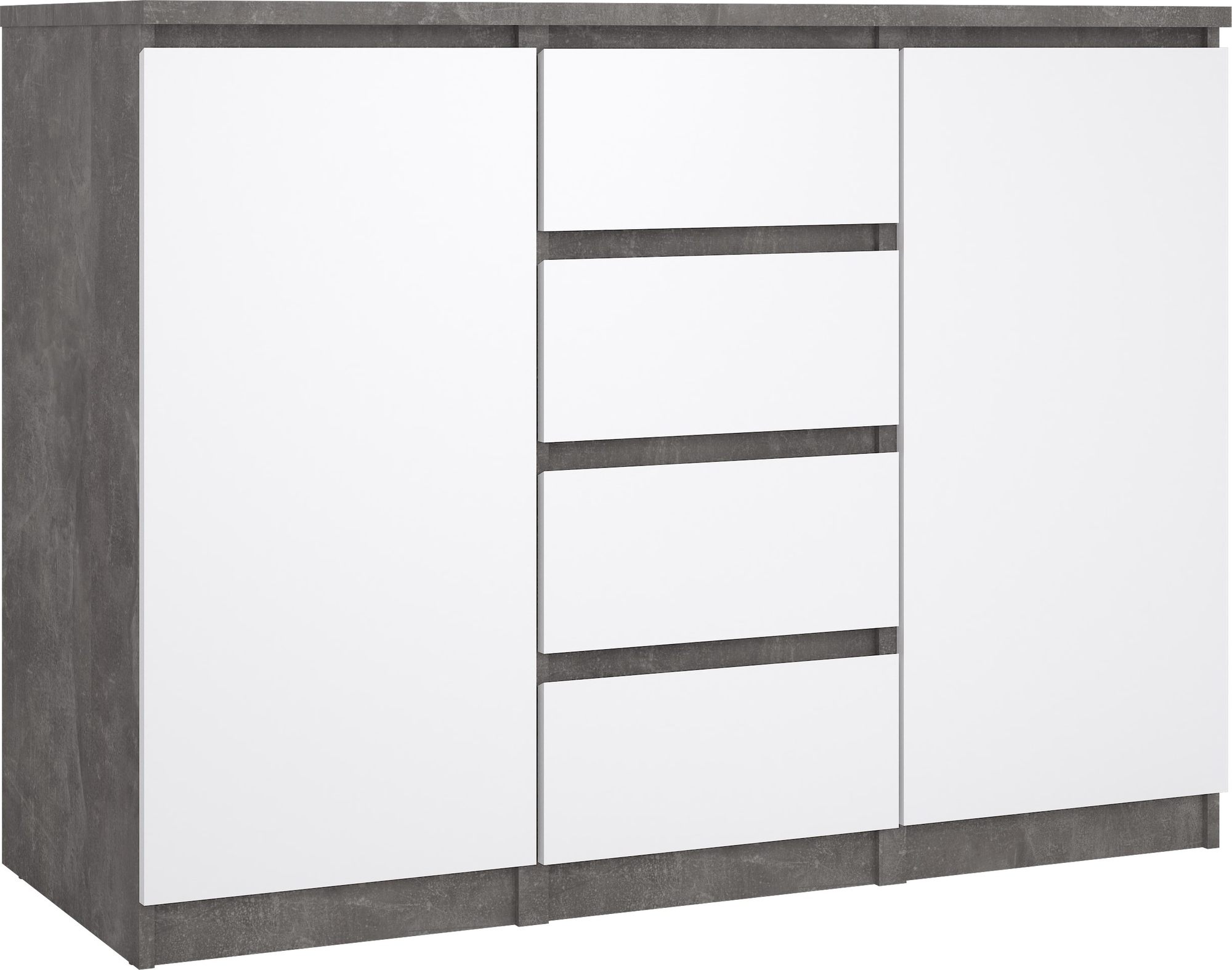 Naia skjenk - Betong/hvit