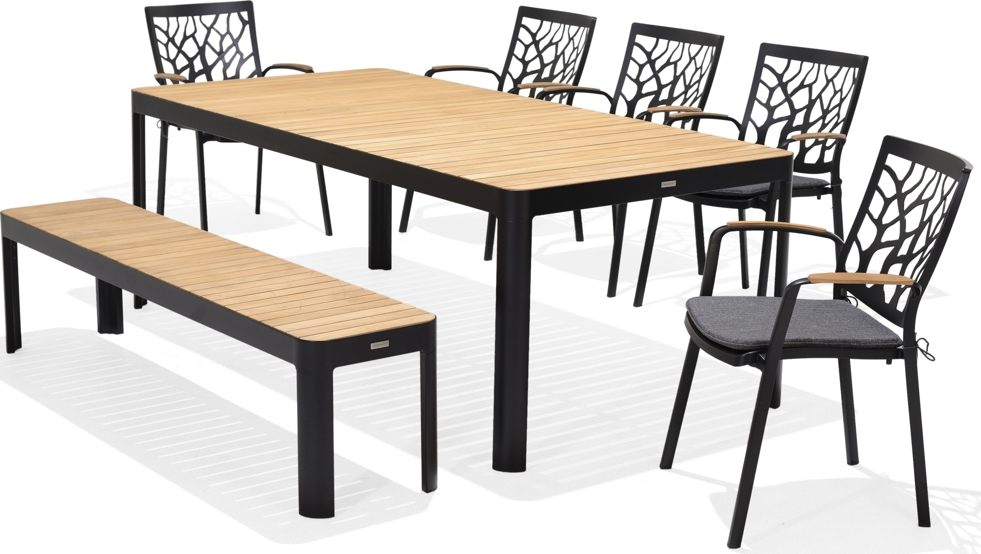 Portals spisegruppe 17 - Sort/teak