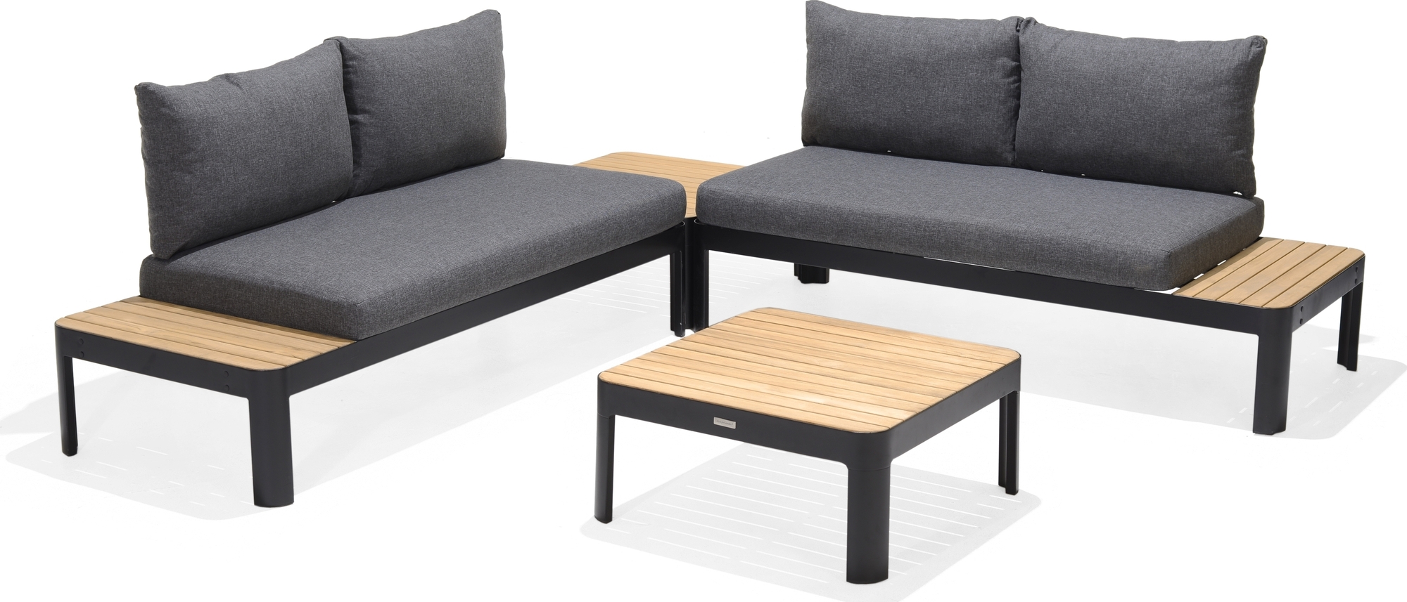 Portals salonggruppe 2 - Sort/teak Portals salonggruppe 2 - Sort/teak