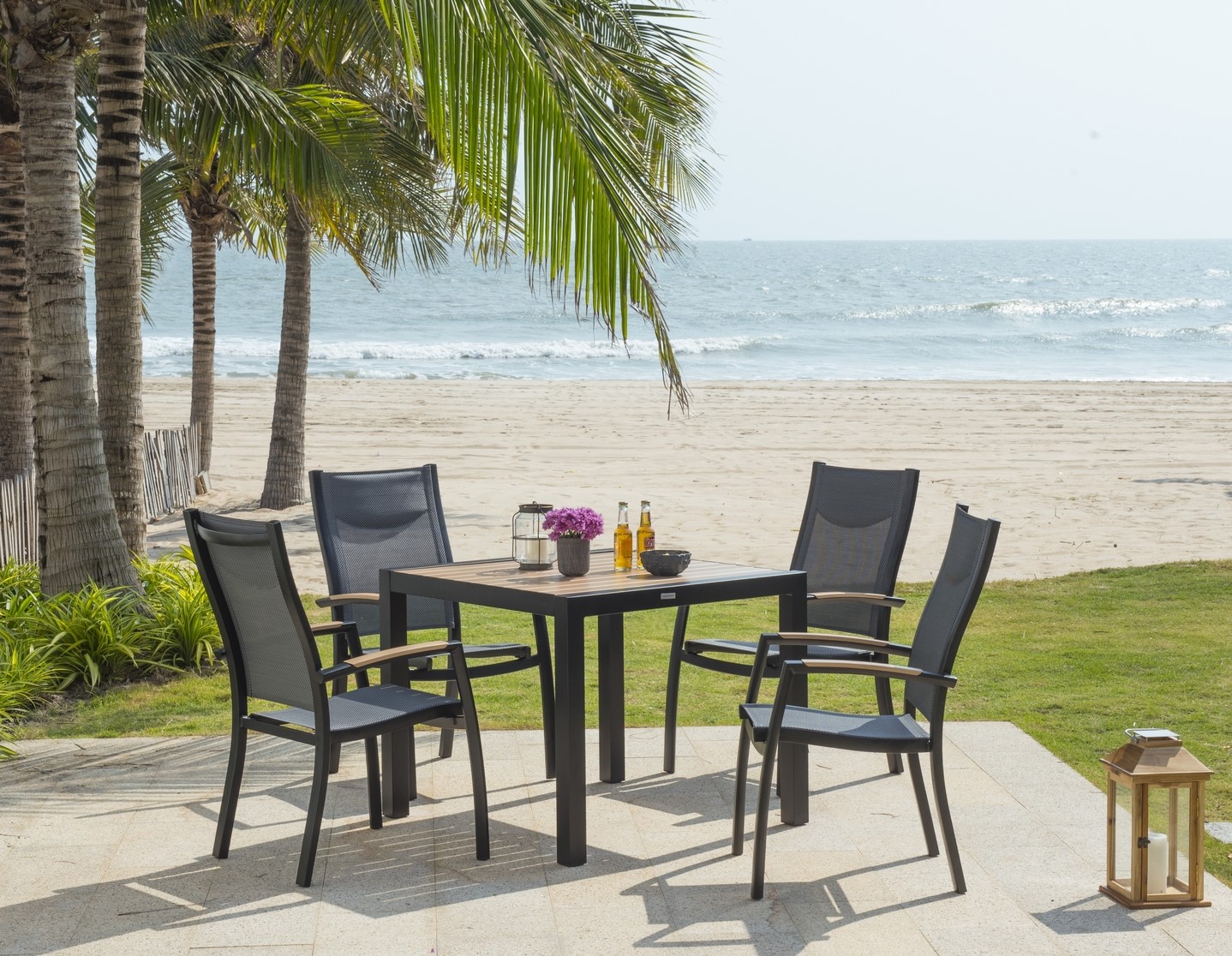 Panama spisegruppe 1 - Sort/teak Panama spisegruppe 1 - Sort/teak