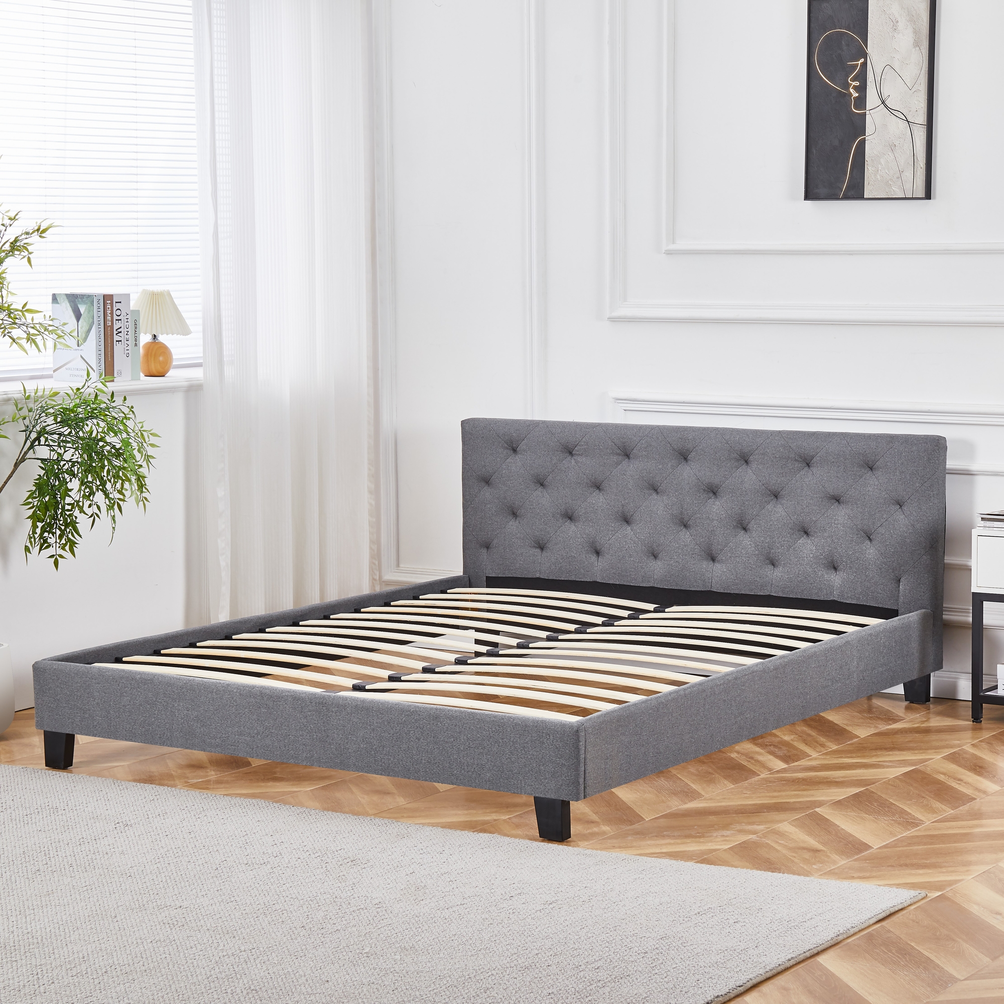 Tingsryd dobbeltseng 160 x 200 cm - Gr� + M?belben