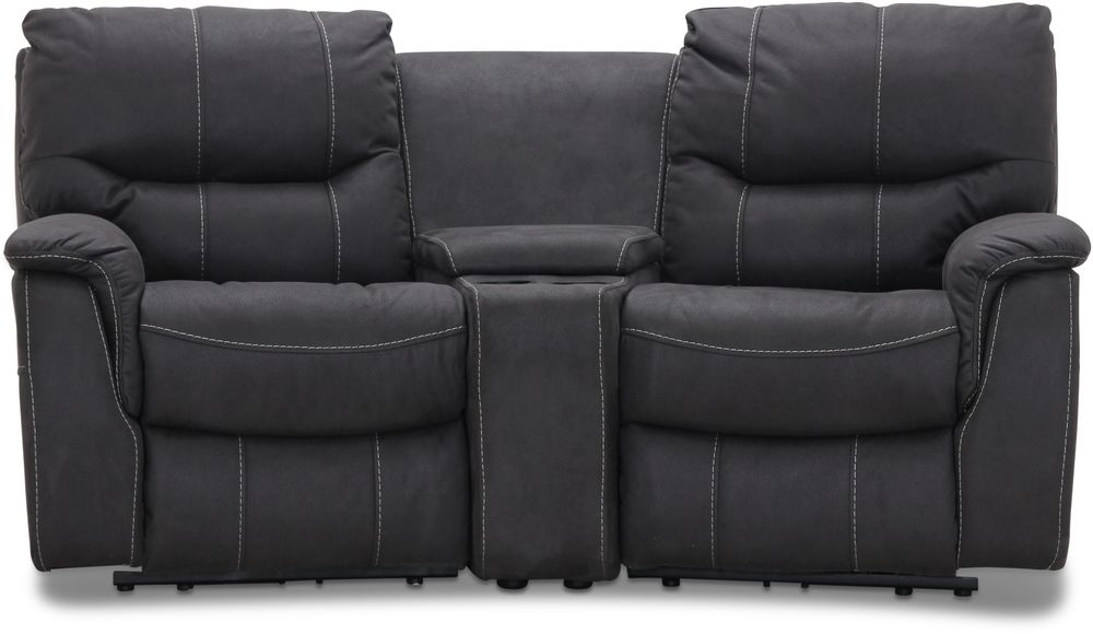 Rom Biosofa - 2-seter recliner (el) i grått mikrofiberstoff Rom Biosofa - 2-seter recliner (el) i grått mikrofiberstoff