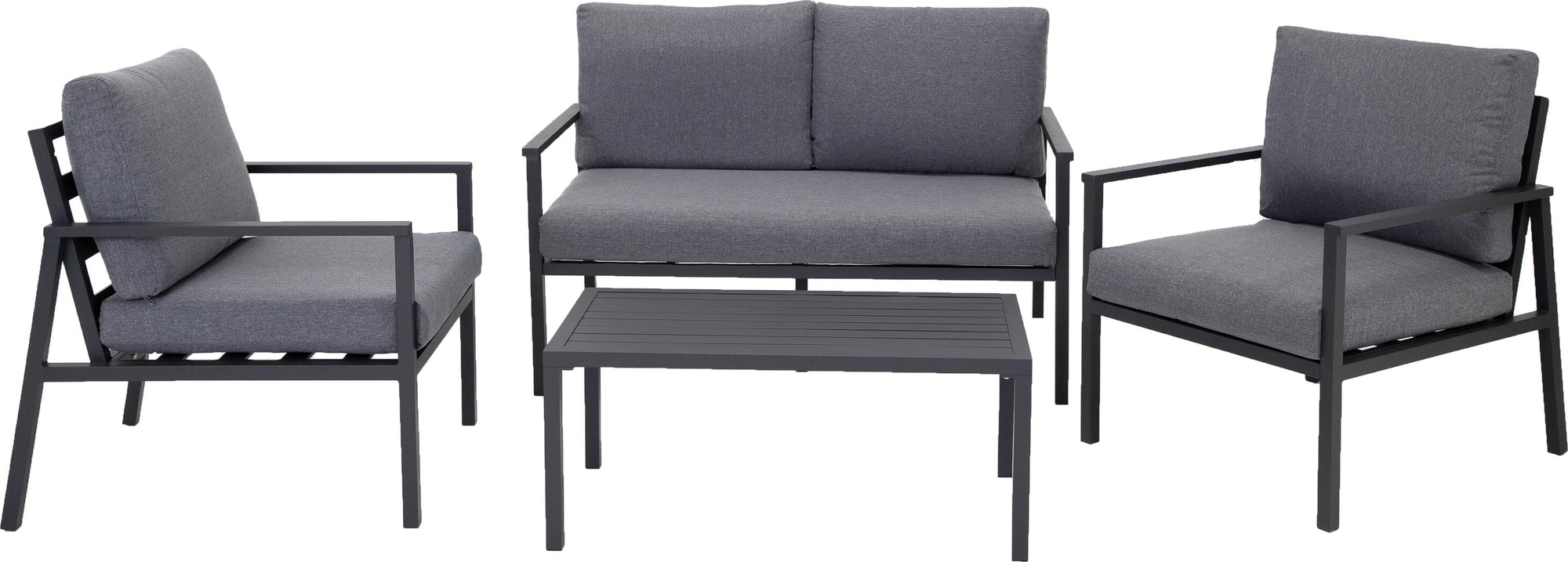 Trenton loungegruppe - Grå + Trenton loungegruppe - Grå +