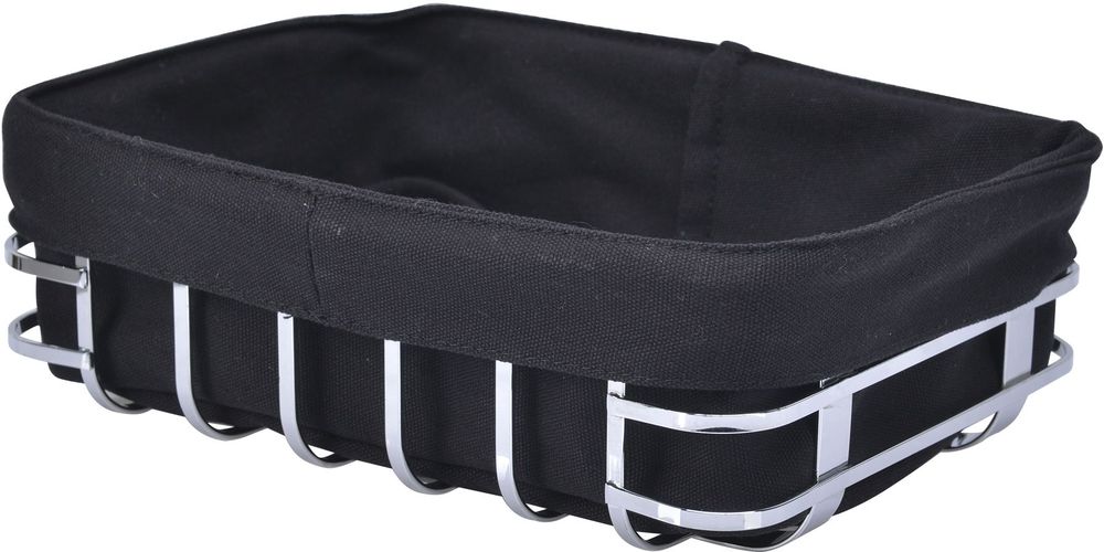 Br�dkurv Vintri - Svart stoff / forkrommet st�l