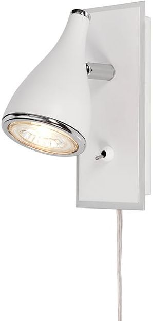 Pollux vegglampe - Hvit/krom