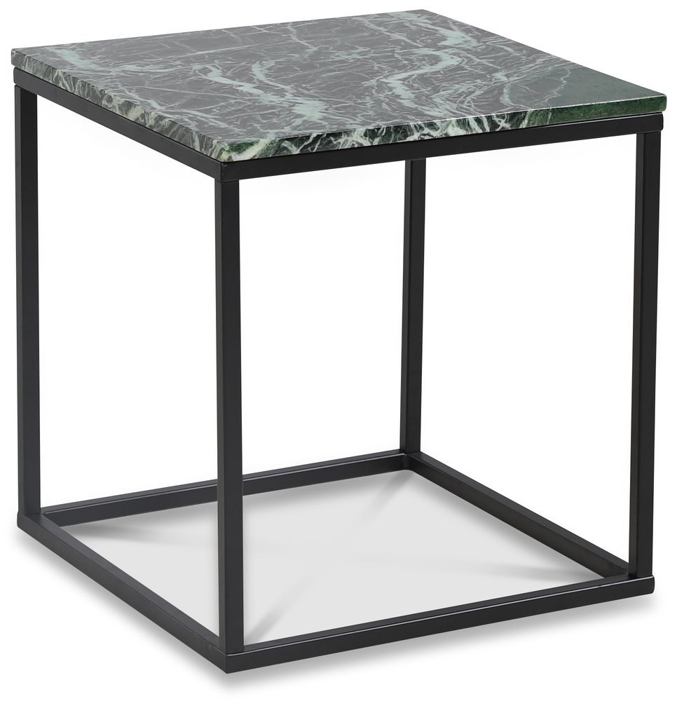 Accent stuebord 50 - Gr�nn marmor / Svart