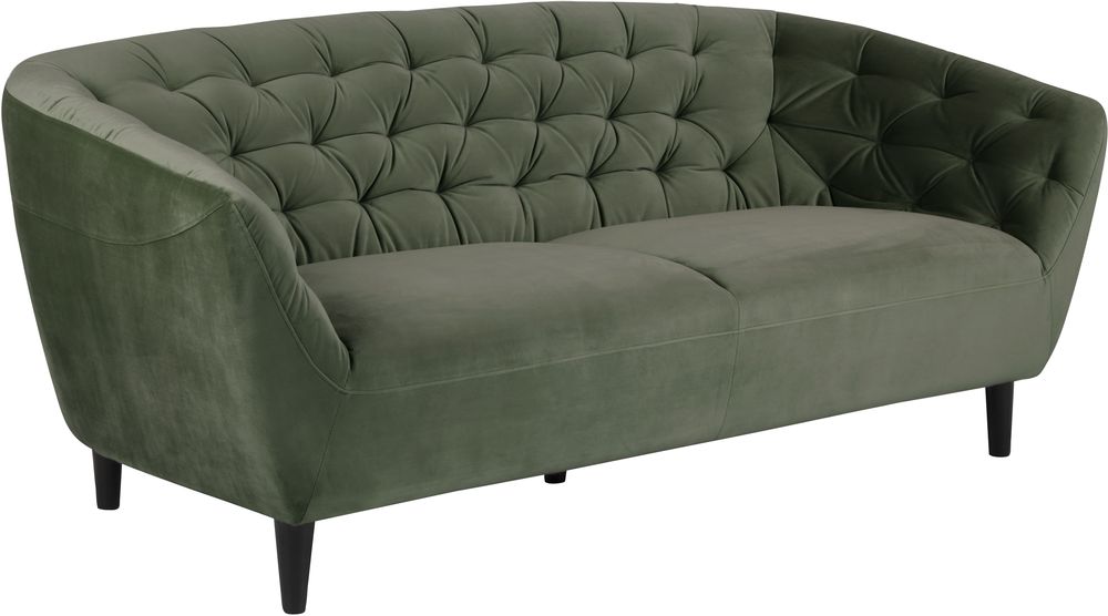Felicia 3-seters sofa - Skogsgrønn (Fløyel) Felicia 3-seters sofa - Skogsgrønn (Fløyel)