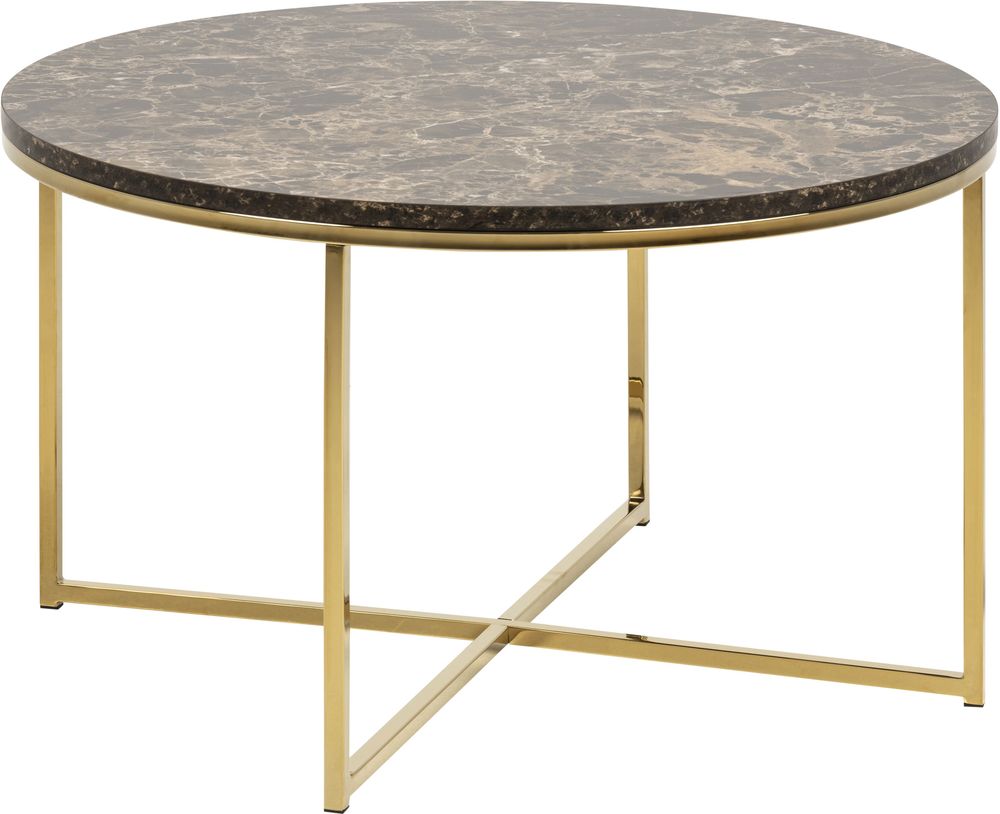 Alisma salongbord - Gull/brun marmor Alisma salongbord - Gull/brun marmor