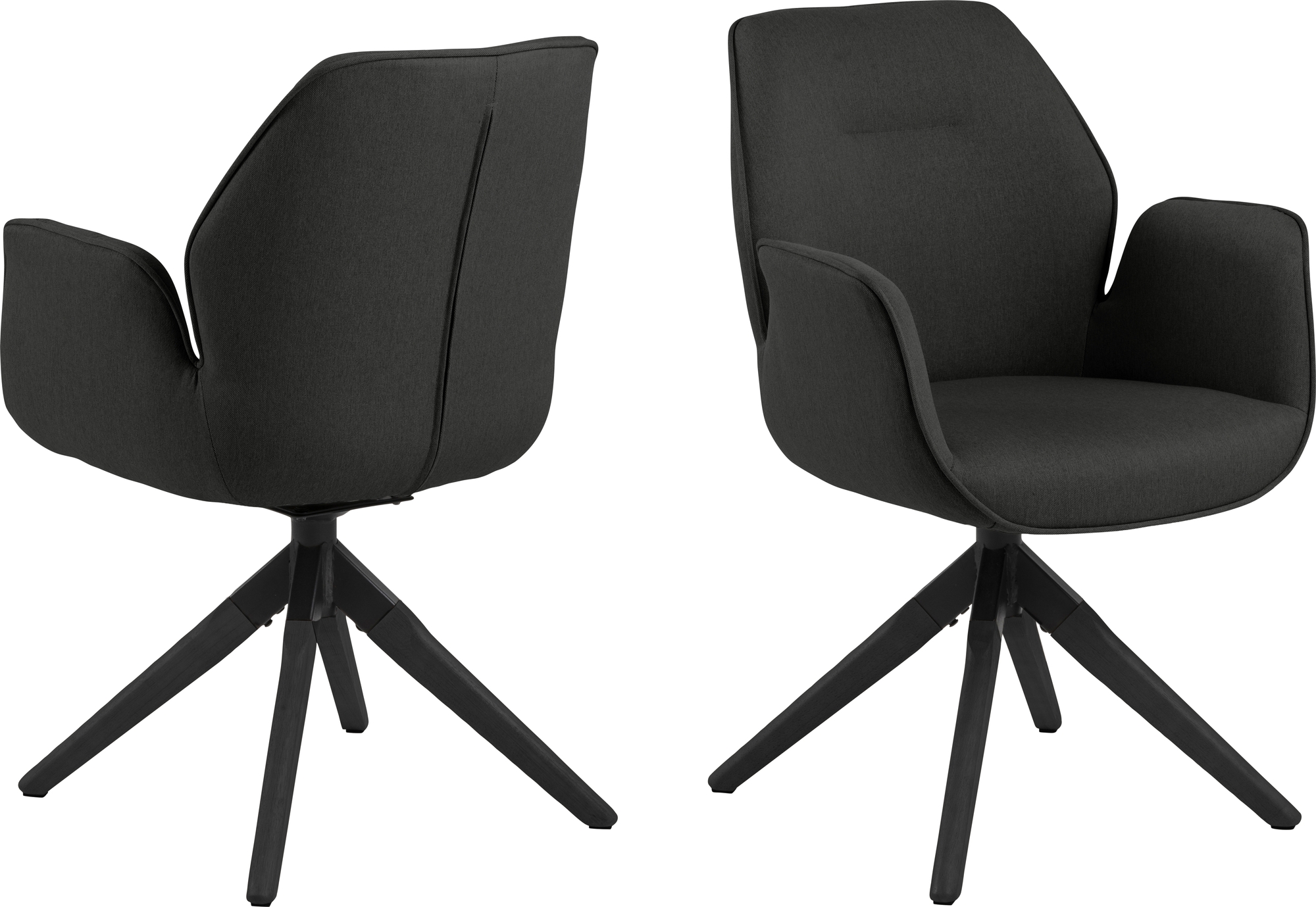 Aura lenestol - M�rk gr�/sort