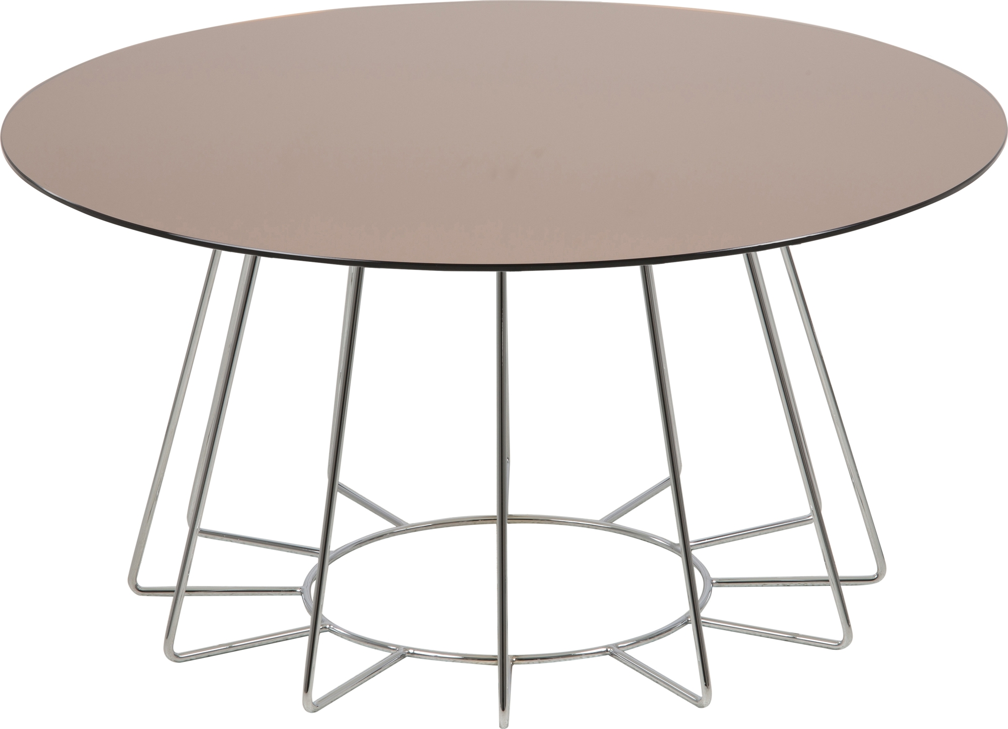 Casia salongbord �80 cm - Bronse/krom