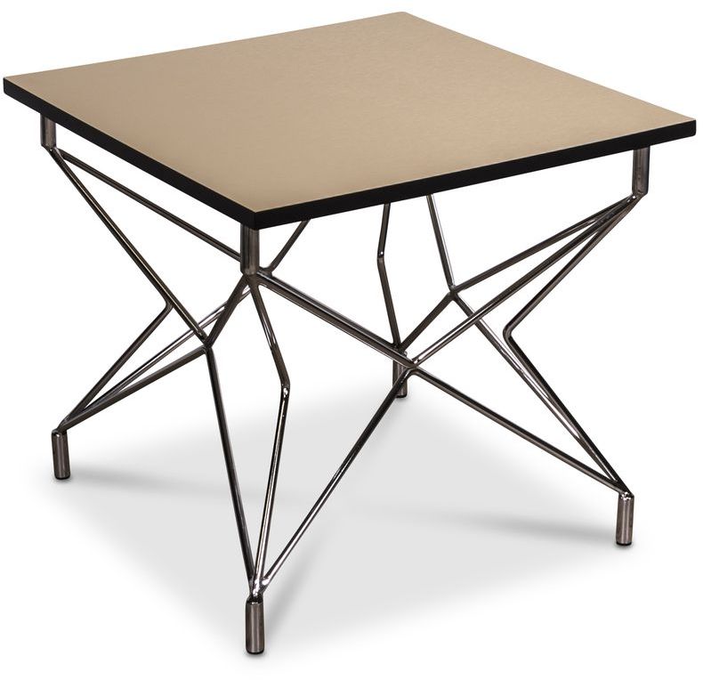 Cliff sofabord 55 x 55 cm - Sort/messing/Krom Cliff sofabord 55 x 55 cm - Sort/messing/Krom