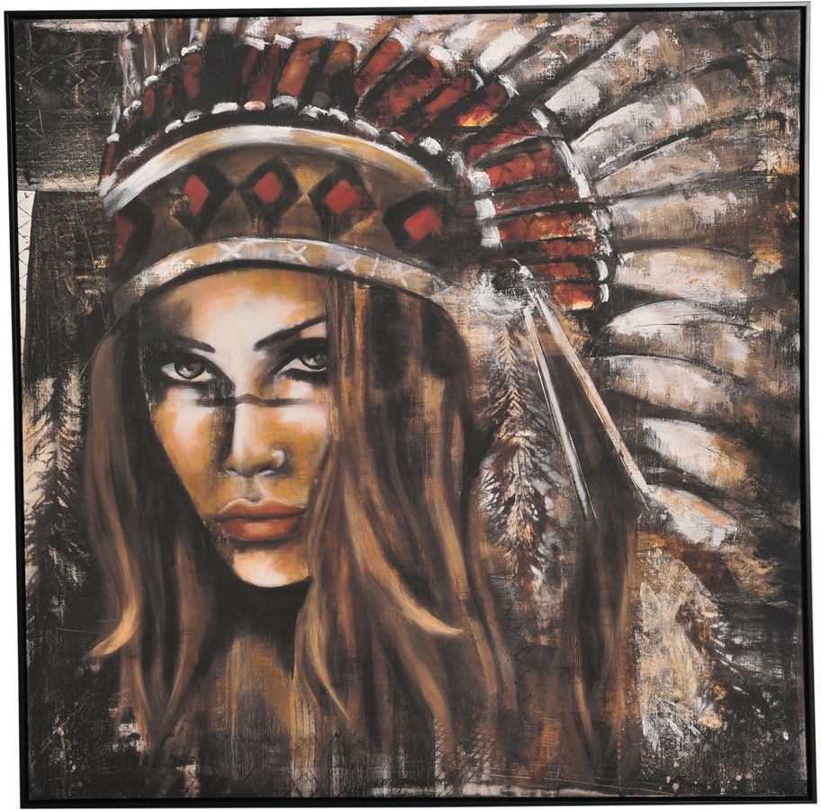 Lerret - Tiva - 100x100 cm Lerret - Tiva - 100x100 cm