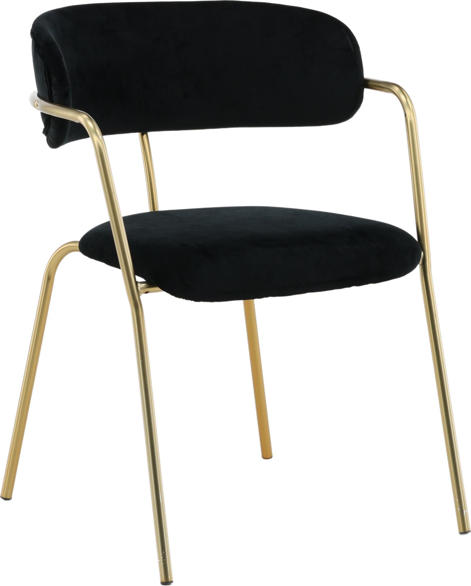 Tell karmstol - Svart/messing Tell karmstol - Svart/messing