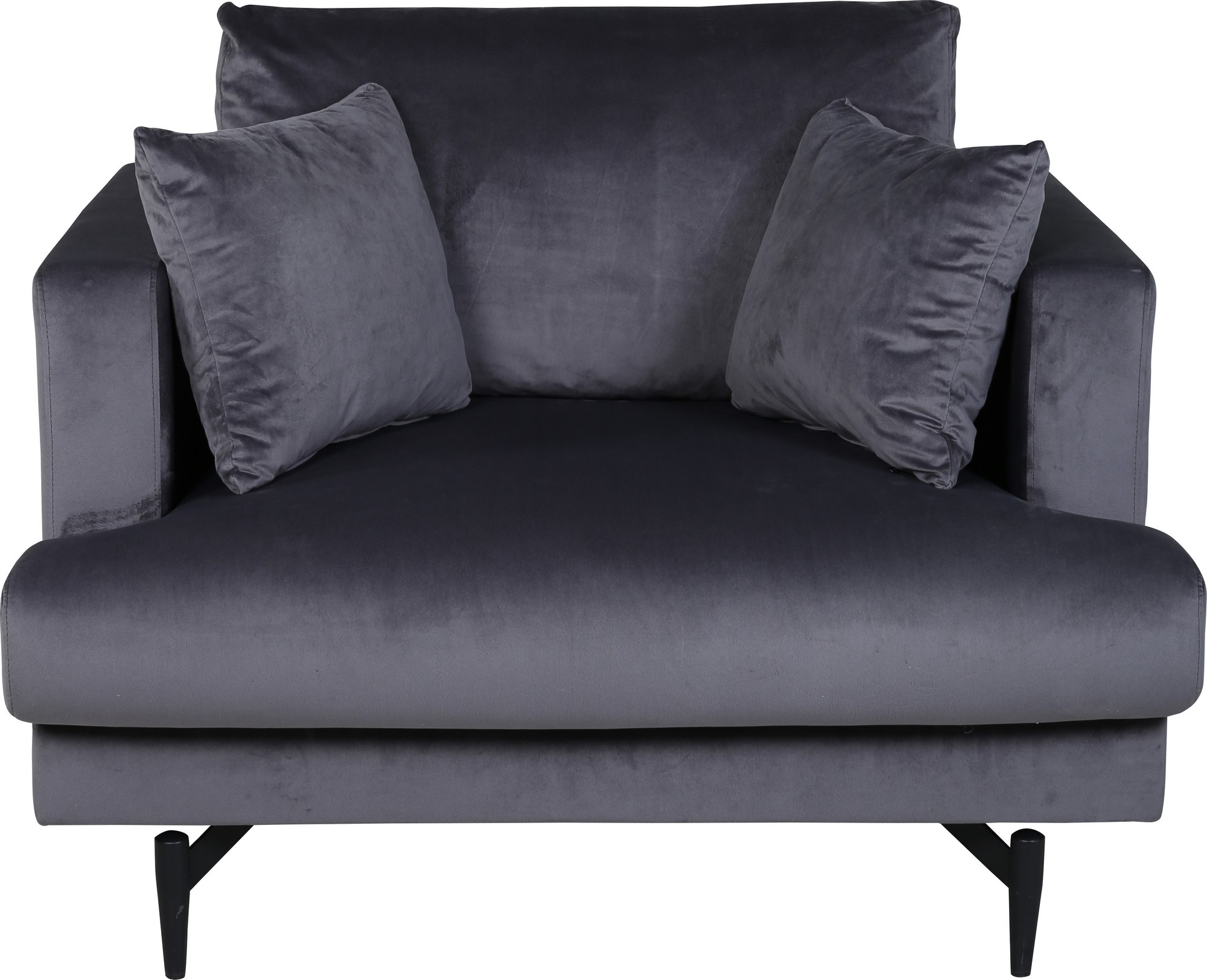 Heart lenestol - Mørkegrå fløyel Heart lenestol - Mørkegrå fløyel