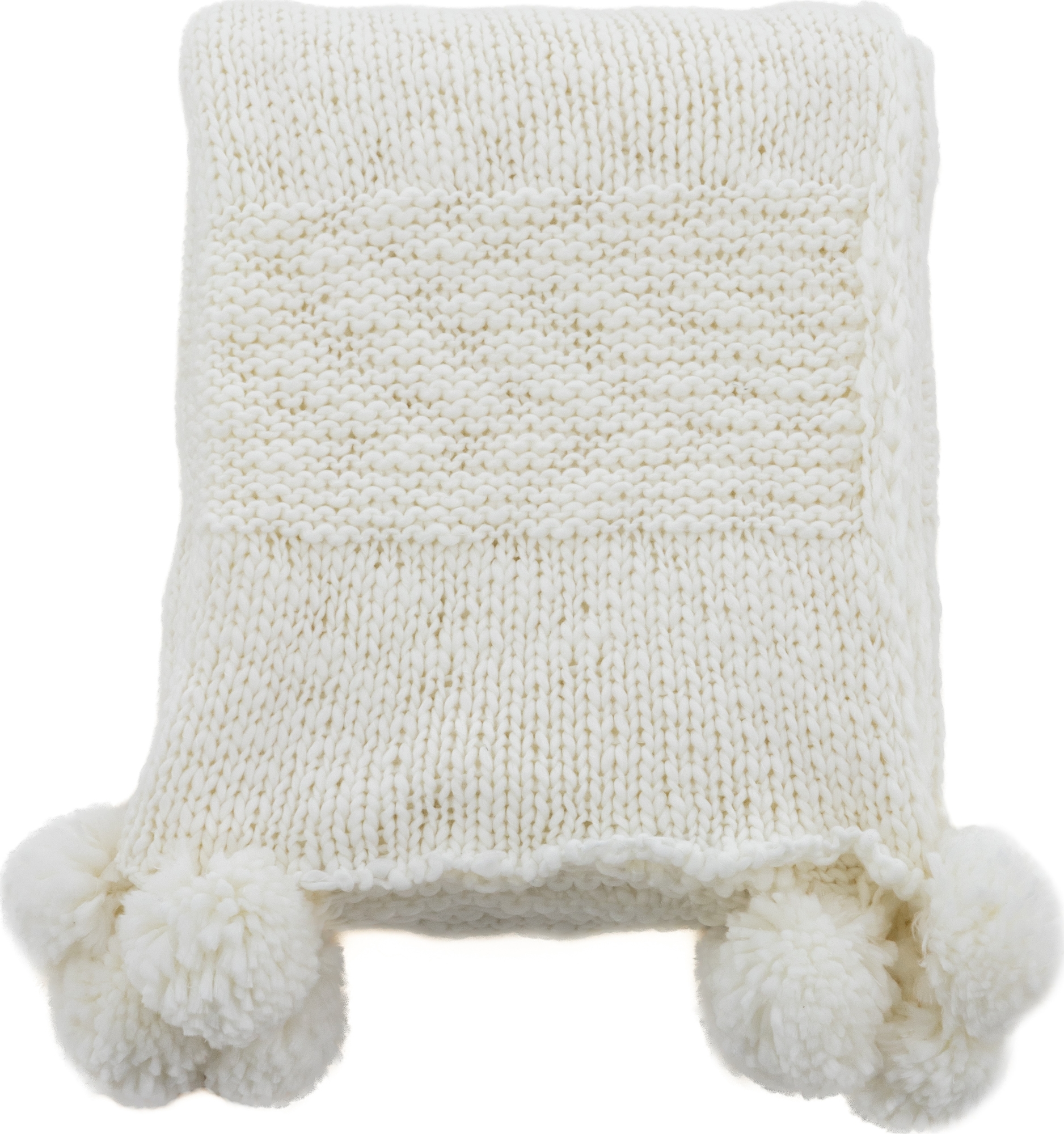 Grnna pledd, 130x170 cm - Hvit