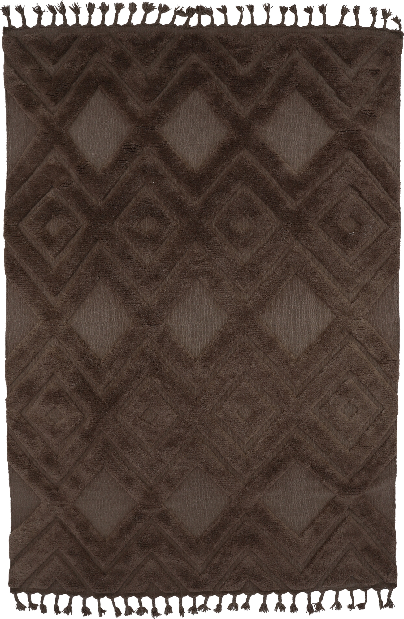 Dahlia ullteppe 300 x 200 x 2,1 cm - Mørkebrunt