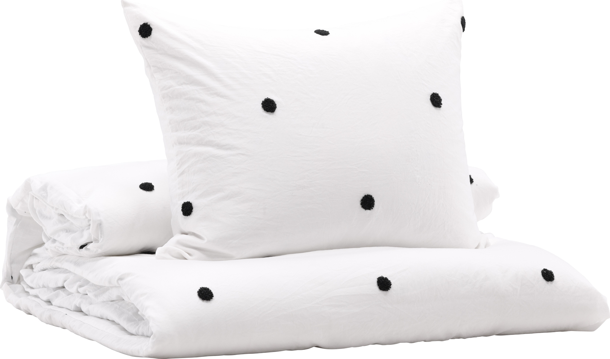 Loki sengesett 200 x 150 cm - Hvit/svart