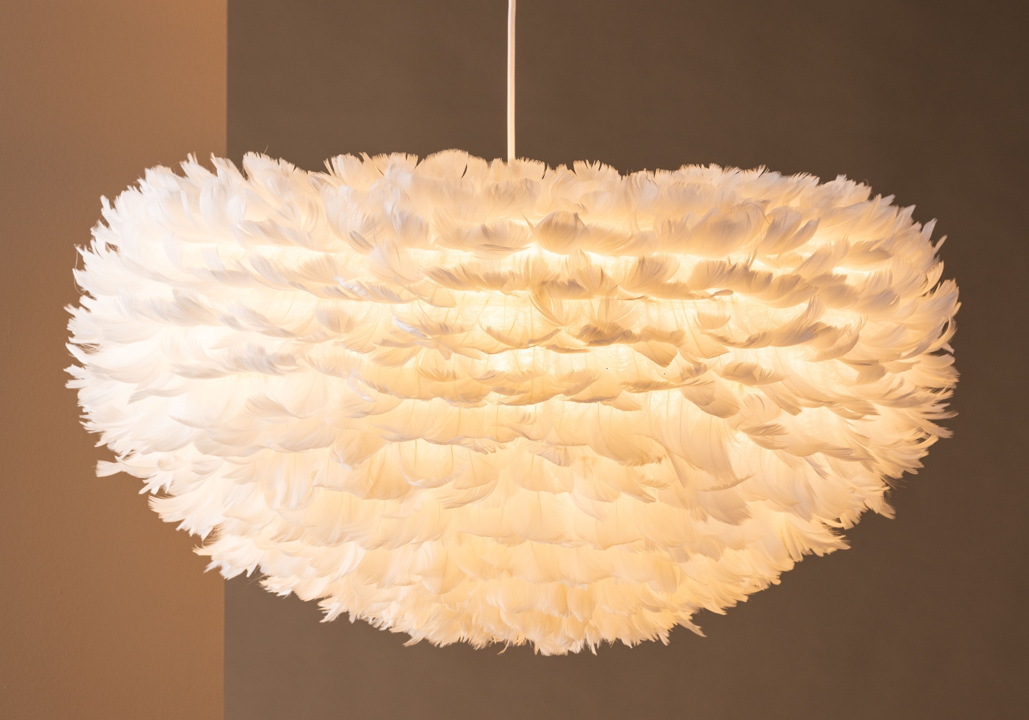 Nicola taklampe stor - Hvit