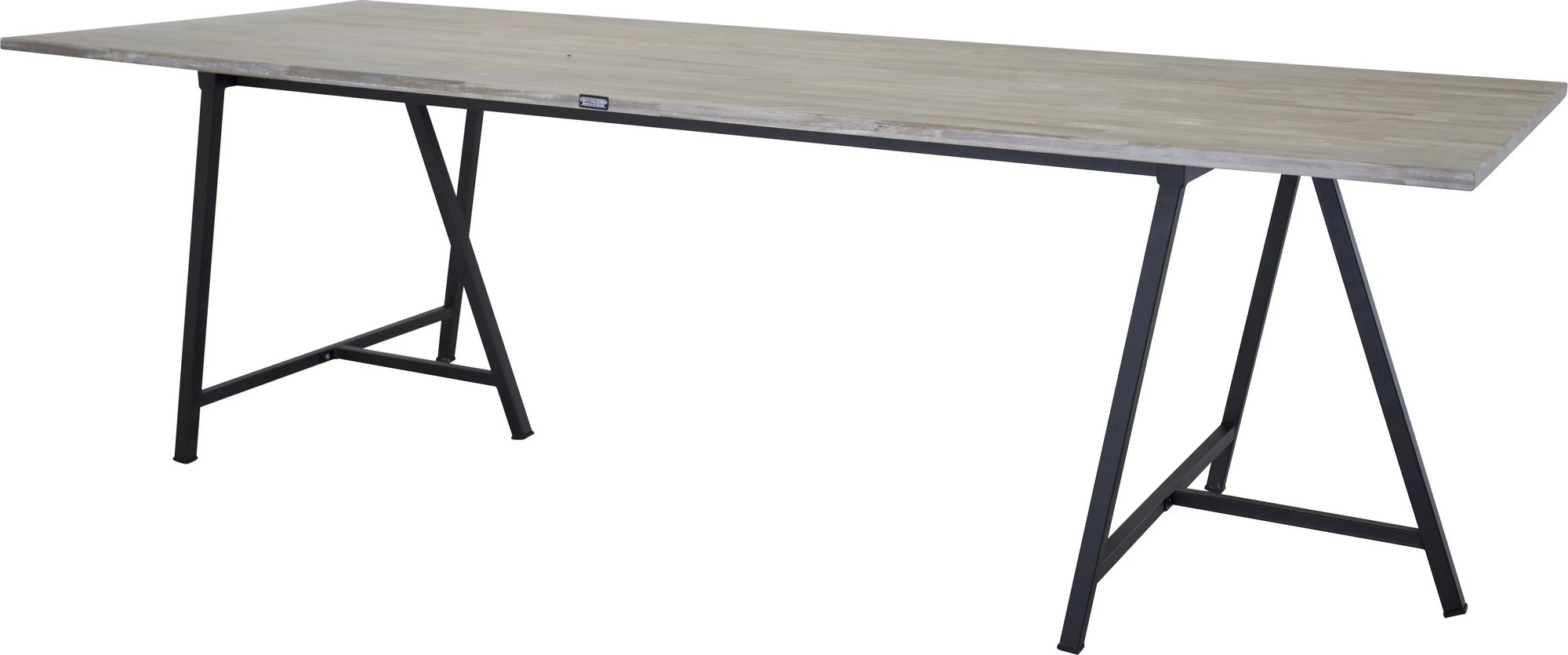 Kvarn�sen spisebord, 250 cm - Teak/svart