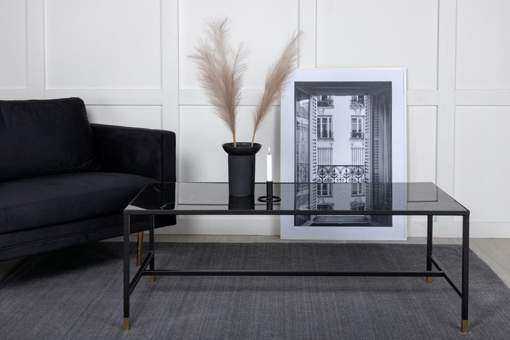 Kaxås salongbord - Svart/messing Kaxås salongbord - Svart/messing