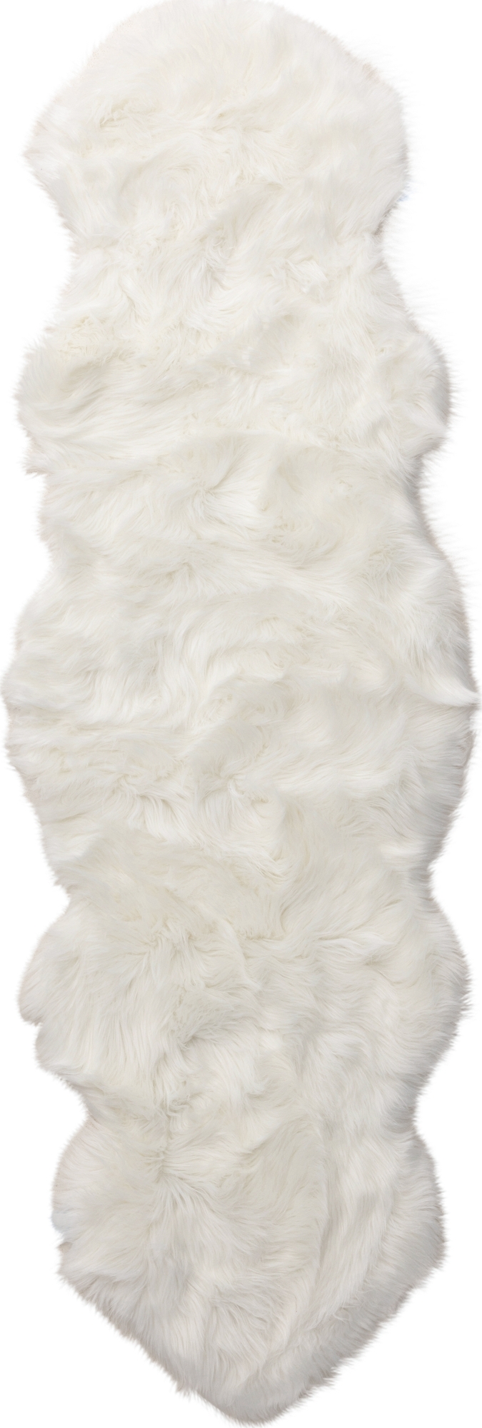 Katy trap 180 x 55 cm - Hvit fuskepels Katy trap 180 x 55 cm - Hvit fuskepels