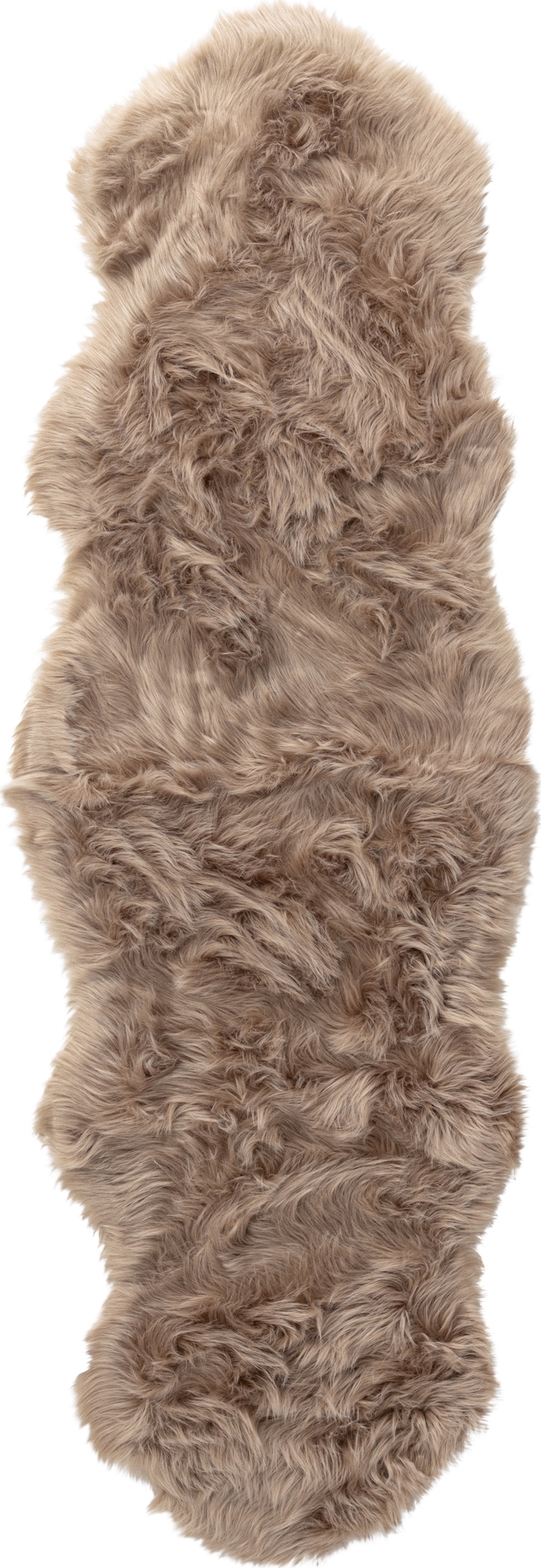 Katy fold 180 x 55 cm - Brun fuskepels Katy fold 180 x 55 cm - Brun fuskepels