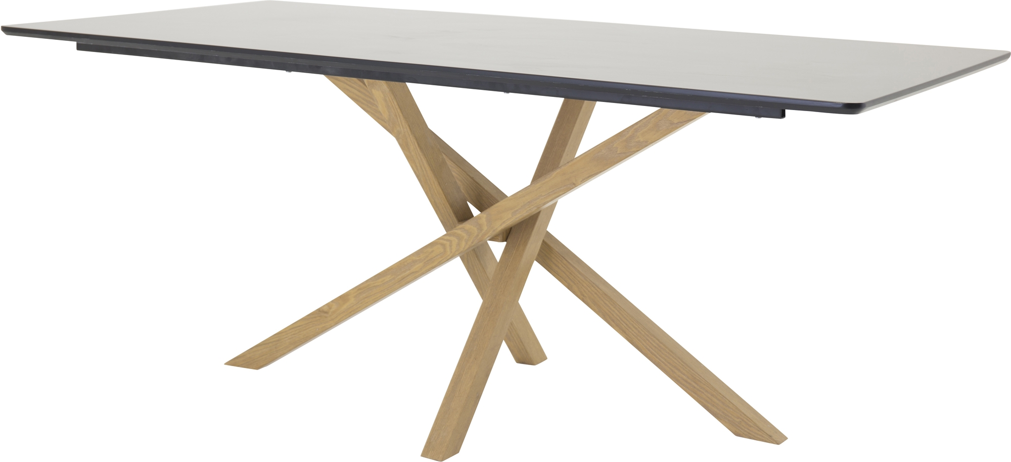 Piazza spisebord 180 x 90 cm - Svart/eik look Piazza spisebord 180 x 90 cm - Svart/eik look