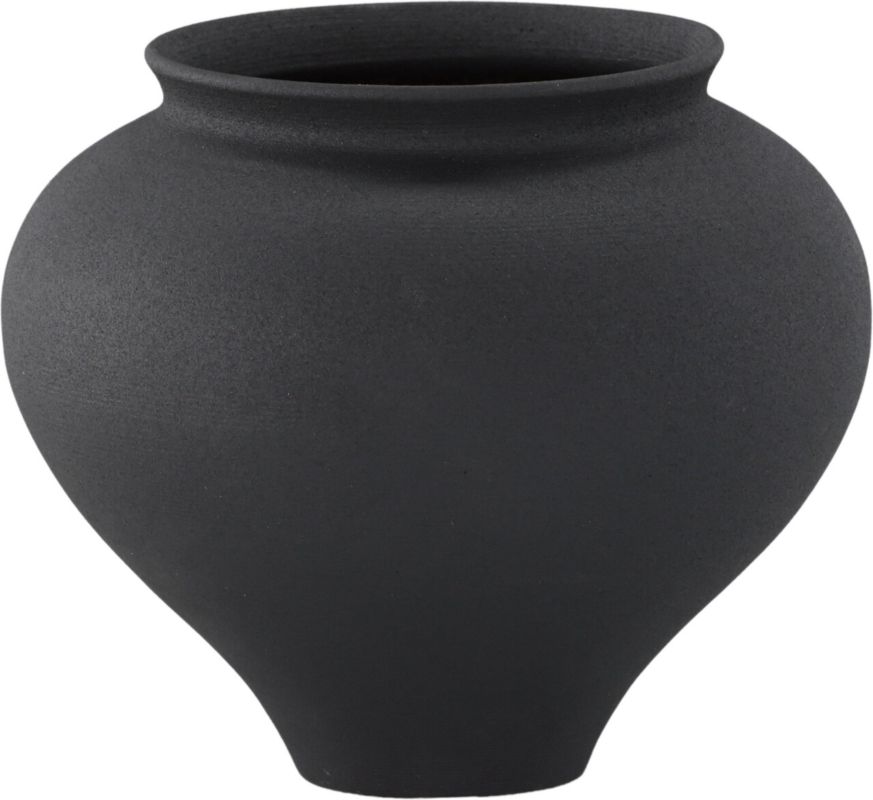Rellis vase 18 x 18 cm - Sort Rellis vase 18 x 18 cm - Sort