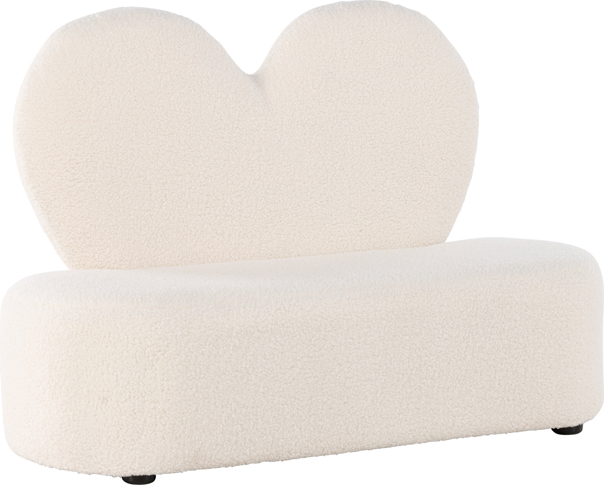 Barnesofa - Hvit teddy Barnesofa - Hvit teddy