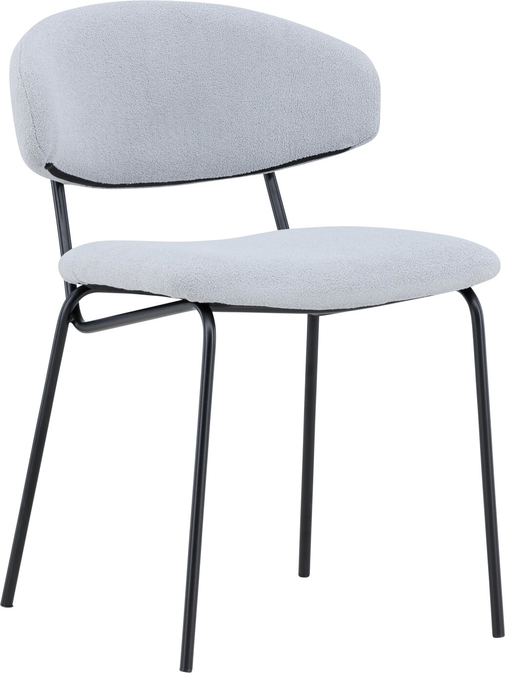 Chico spisestol - Blå bouclé Chico spisestol - Blå bouclé