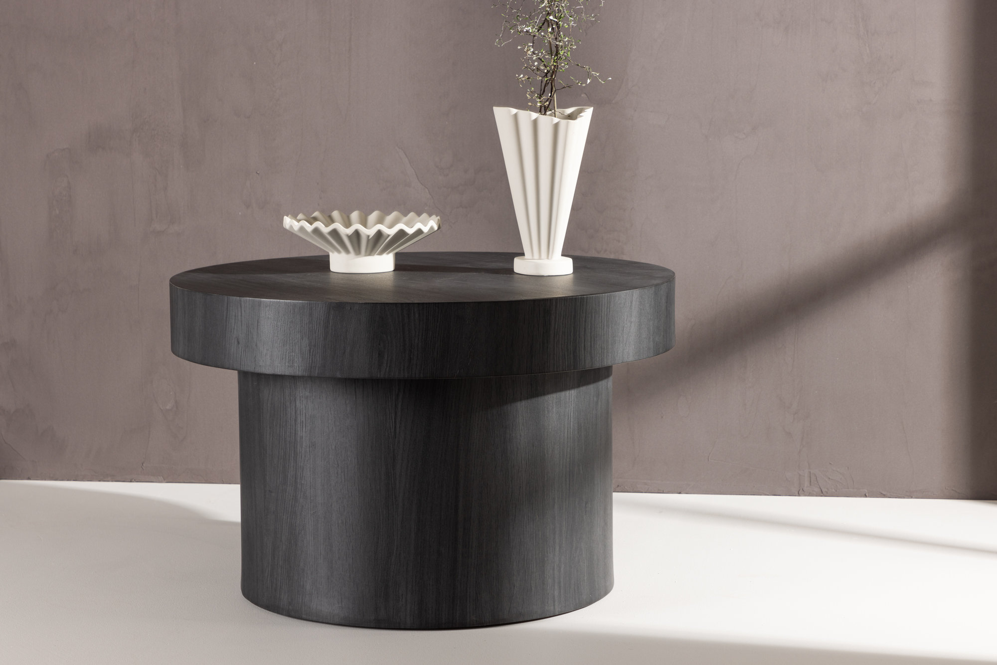 Malung salongbord Ø80 cm - Sort Malung salongbord Ø80 cm - Sort