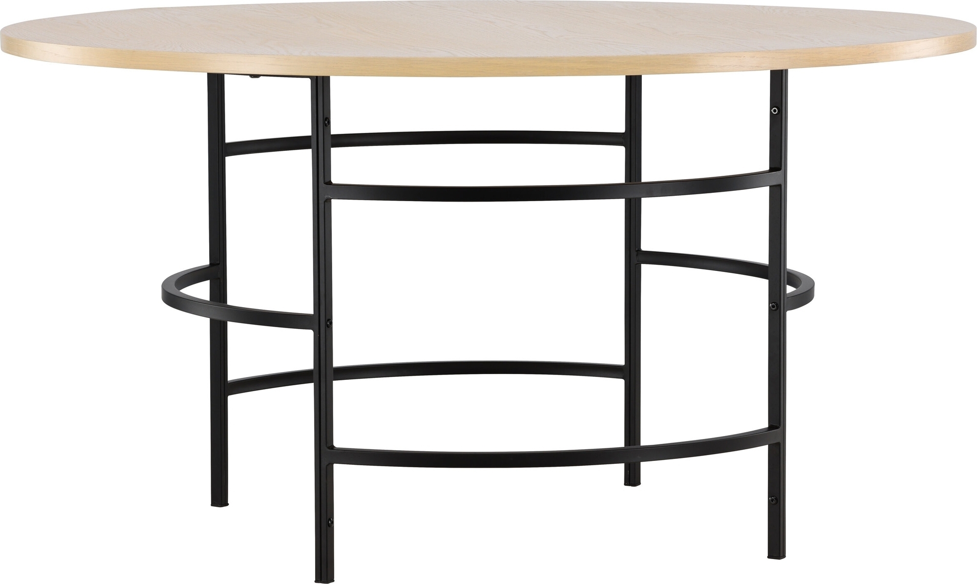 København spisebord Ø140 cm - Whitewash/sort København spisebord Ø140 cm - Whitewash/sort