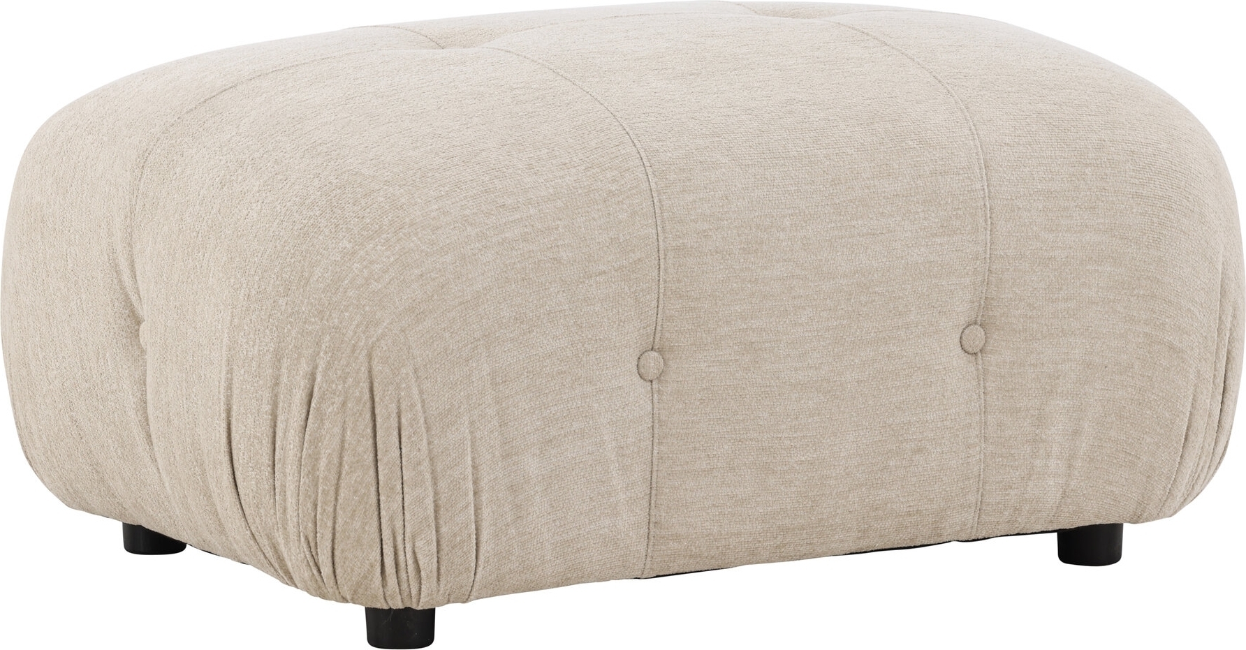 Mika ottoman - Beige/Sort Mika ottoman - Beige/Sort
