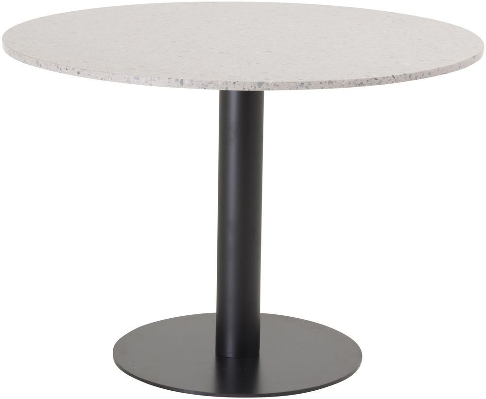 Spisebord Basebox �106 cm - Svart / Gr� Terrazzo