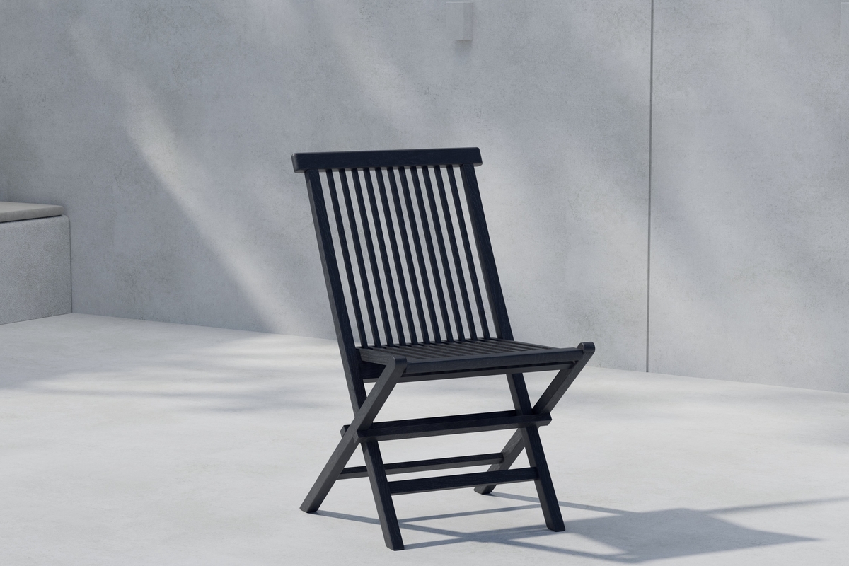 Spisestol Kenya i svart teak