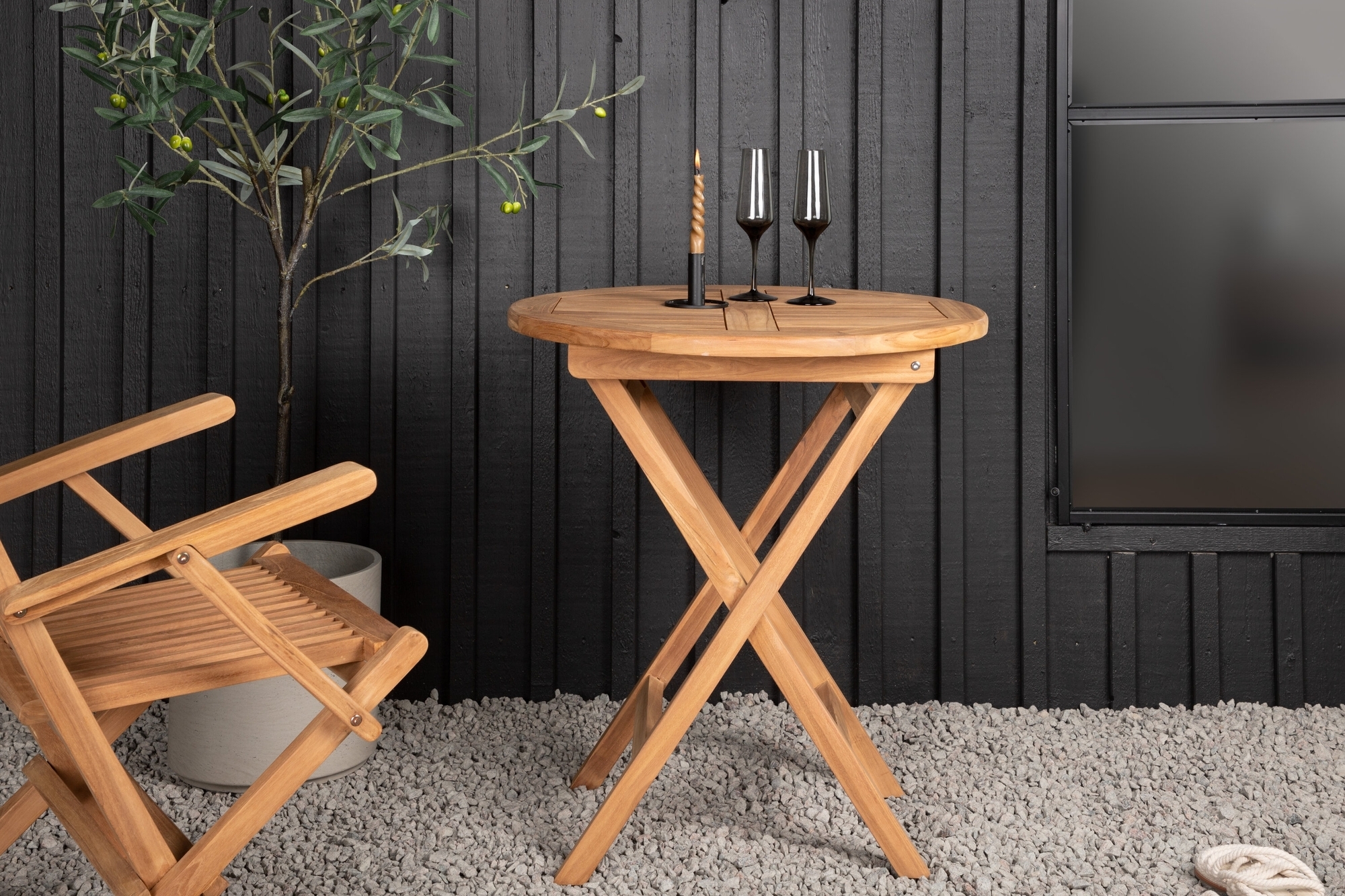 Kenya bord �70 cm - Teak