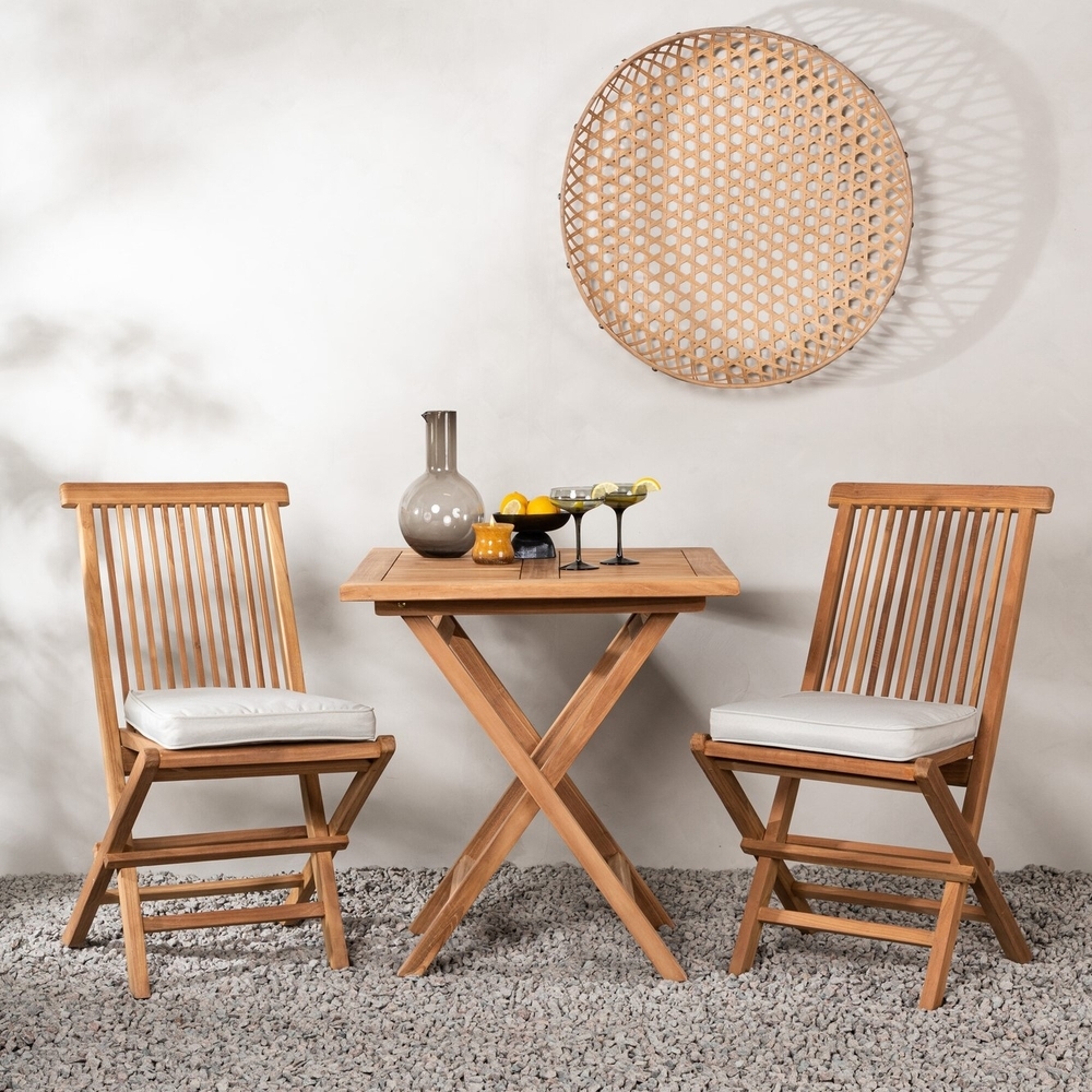 Kenya utend�rs spisegruppe med 2 Kenya spisestoler - Teak