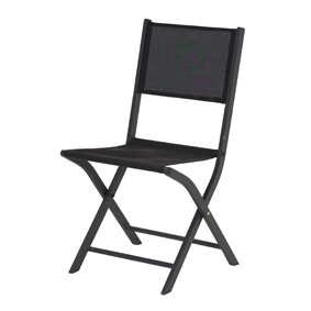 Messina caf�stol - M�rkegr� aluminium