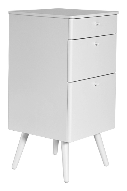 Nils byrå med 3 st skuffer - Hvitbeiset eik Nils byrå med 3 st skuffer - Hvitbeiset eik