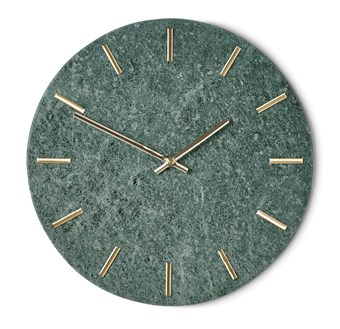 Veggklokke Timeless - Gr�nn/gull