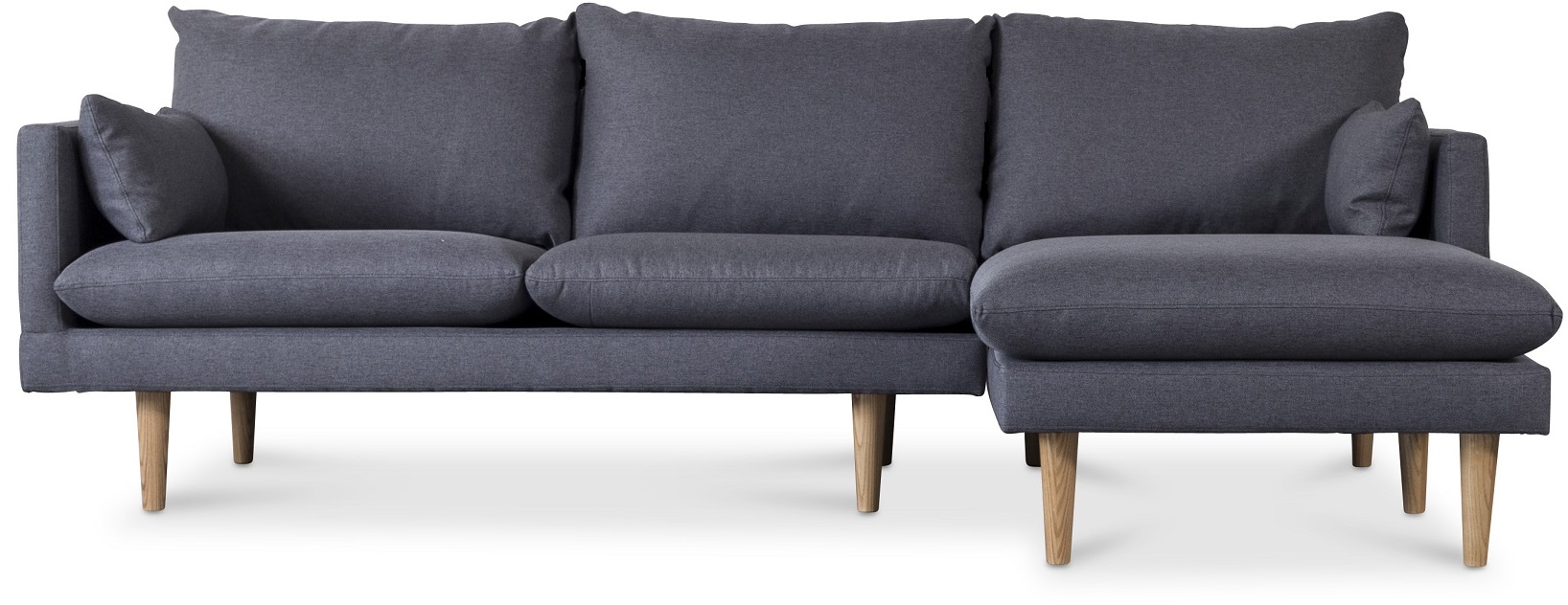 Kleo sofa med divan - M�rkegr�