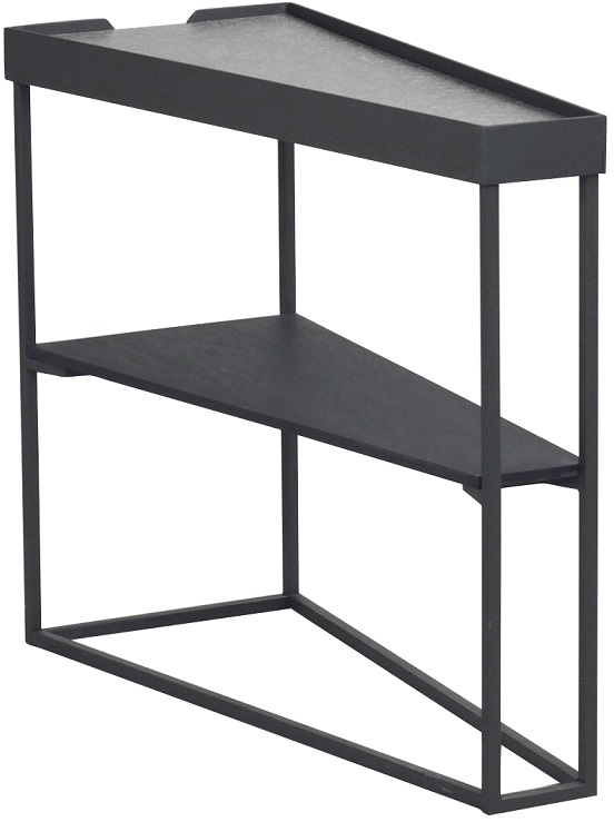 Pebble Lampebord - Svart / Betong