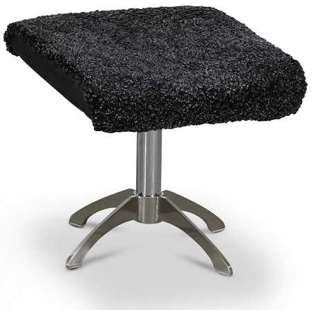 Ullrik fotskammel - Mørkegrått fåreskinn Ullrik fotskammel - Mørkegrått fåreskinn