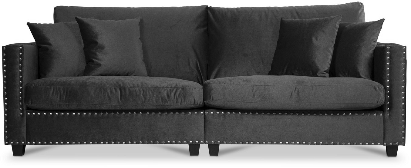 Bellino 4-seters sofa - Svart fl�yel