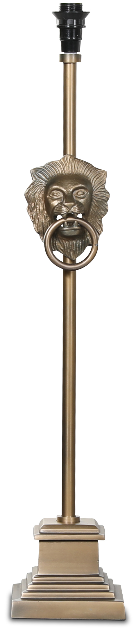 Løvehode Bordlampe 40cm - Antikk messing Løvehode Bordlampe 40cm - Antikk messing