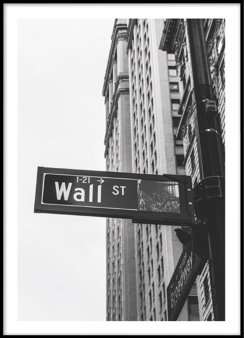 WALL STREET No 4 - Plakat 50x70 cm