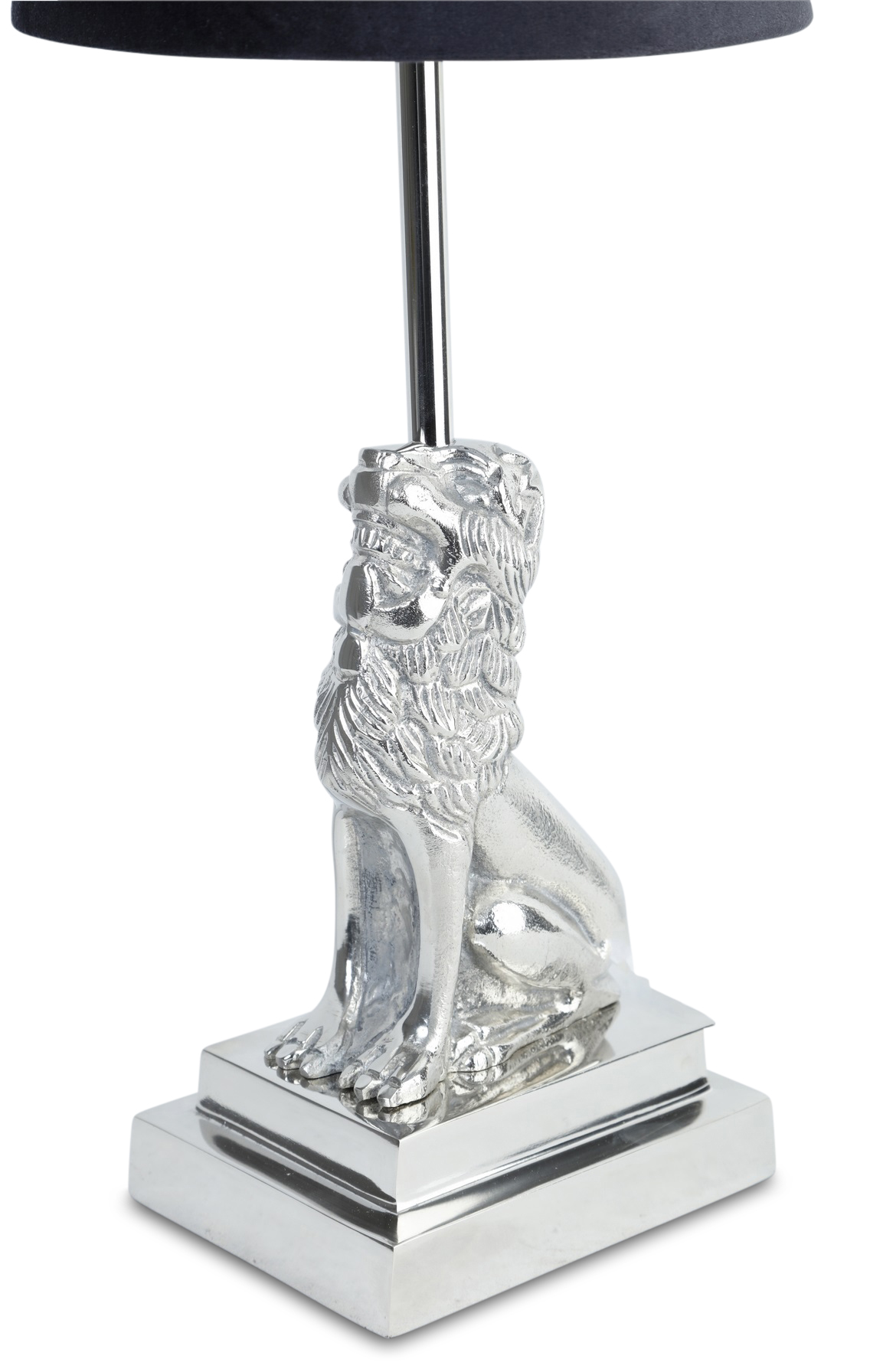 Løve lampefot H32 cm - Sølv Løve lampefot H32 cm - Sølv